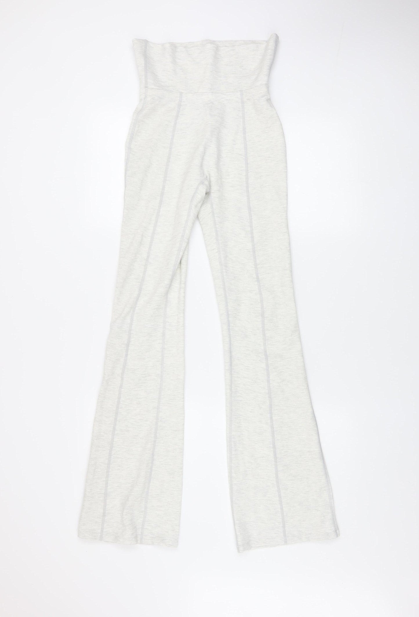 Boohoo Women’s Ivory High Rise Stretch Leggings Size S