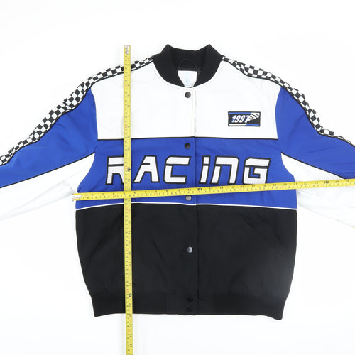 Primark Women’s Blue Racing Varsity Jacket XS Polyester