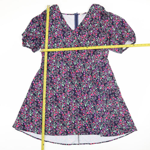 Emily & Me Women's Multicoloured Floral A-Line Dress Size 16