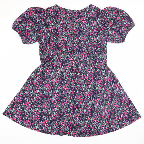 Emily & Me Women's Multicoloured Floral A-Line Dress Size 16