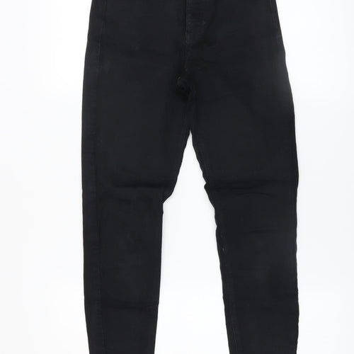 Topshop Women's Black High Rise Skinny Jeans Size 8 Regular