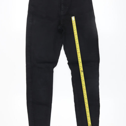 Topshop Women's Black High Rise Skinny Jeans Size 8 Regular
