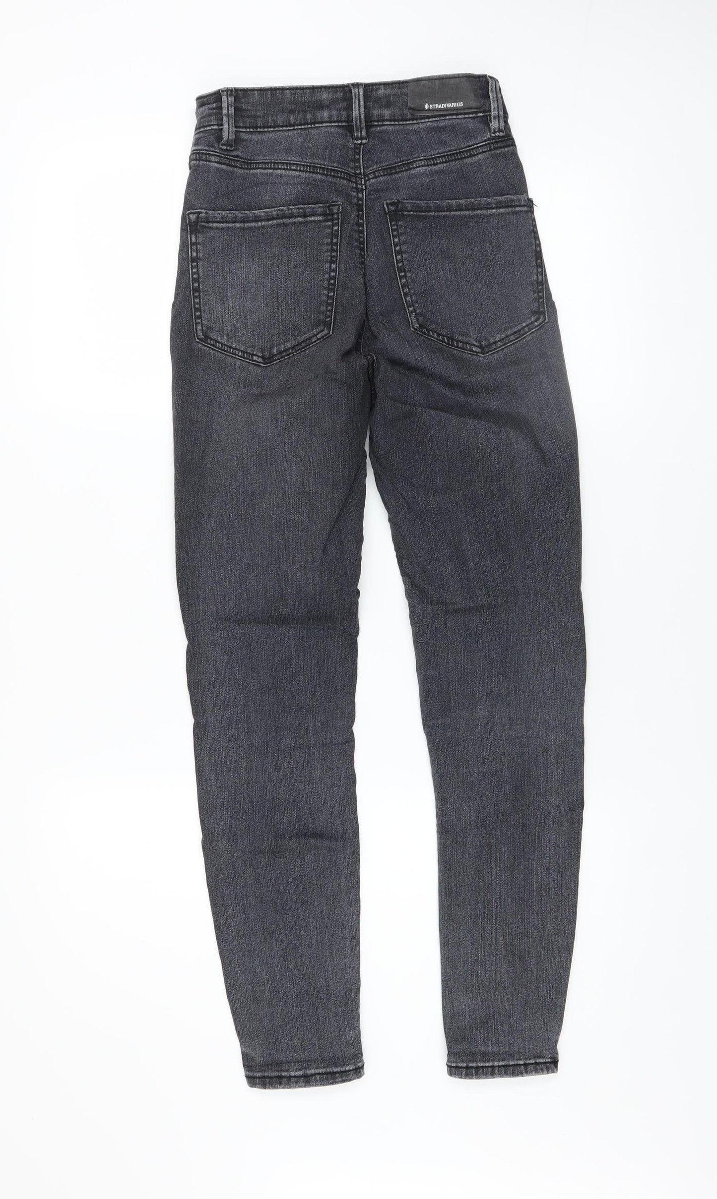 Stradivarius Women’s Grey High Waist Skinny Jeans UK 6