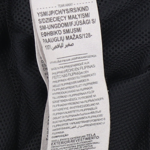 Under Armour Boys Black Hooded Windbreaker Jacket 7-8 Years Polyester