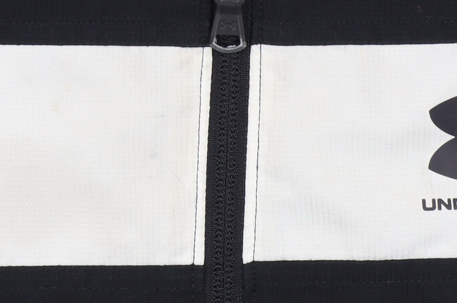 Under Armour Boys Black Hooded Windbreaker Jacket 7-8 Years Polyester