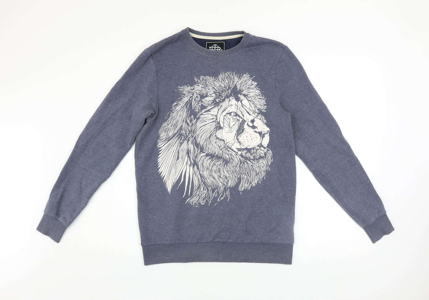The Bearhug Co Men’s Blue Lion Graphic Sweatshirt Size S