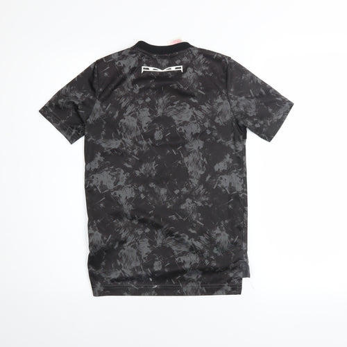 Adidas Boys Black Predator T-Shirt 9-10 Years Short Sleeve Sports Top