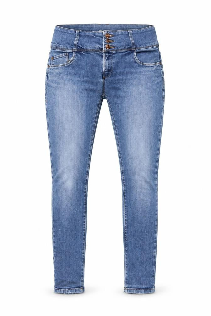 Front view of Only men’s blue slim fit stretch denim jeans size 32w 32l