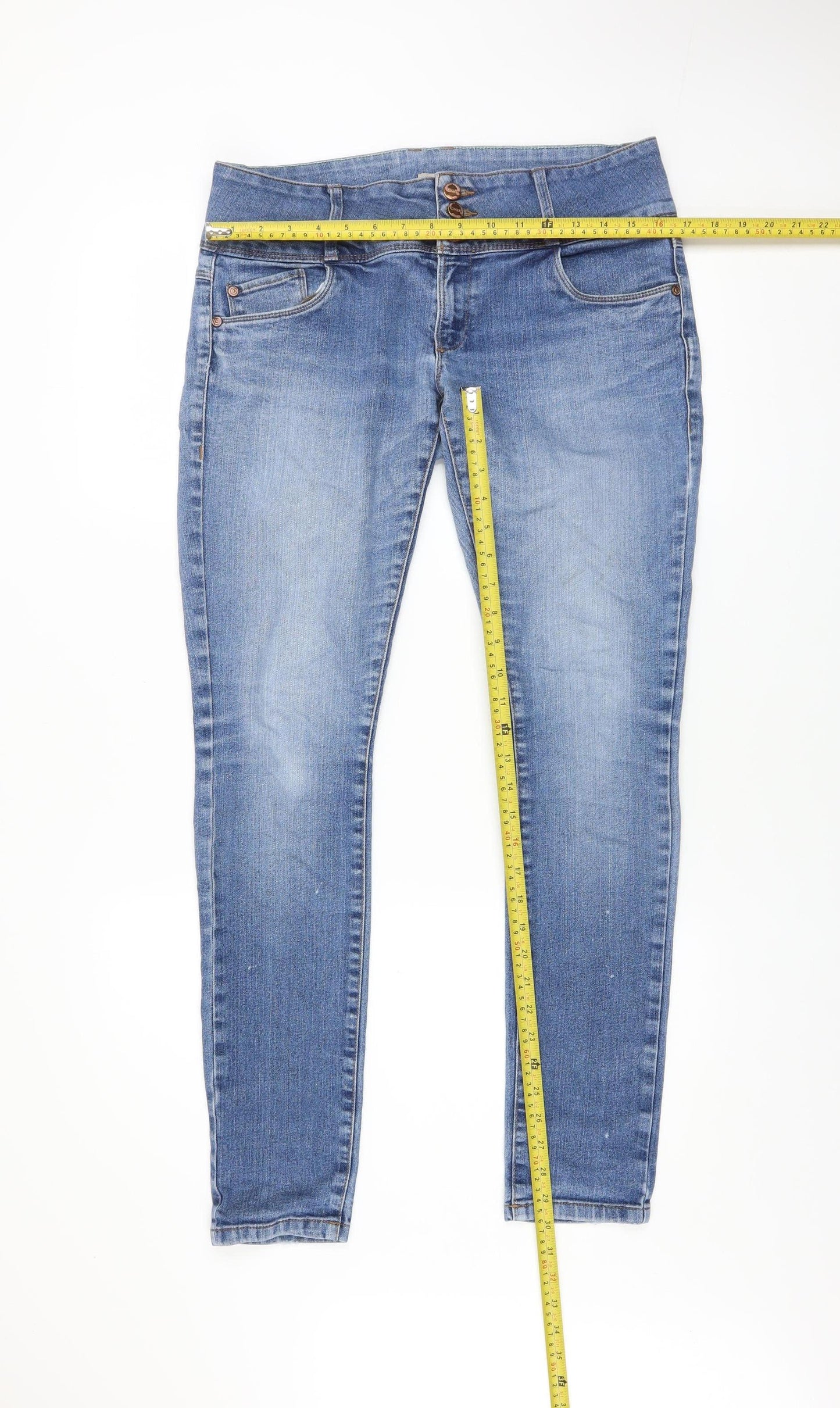 ONLY Mens Blue Slim Fit Stretch Denim Jeans Size 32W 32L