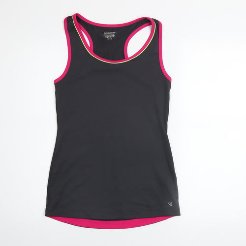 Dunnes Stores Women Black Racerback Tank Top Size 8 Athletic Fit