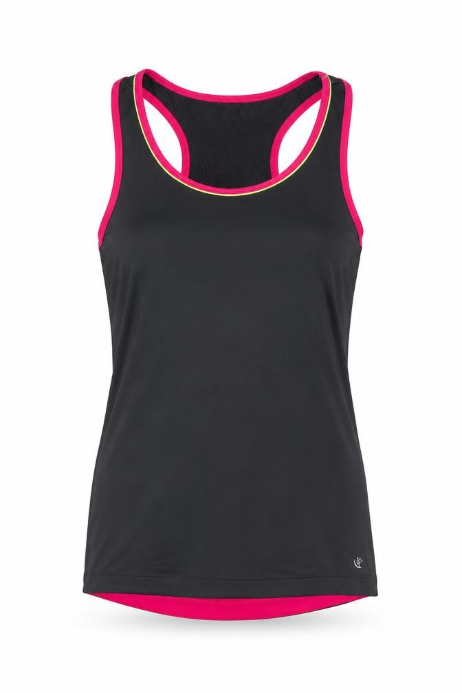 Dunnes Stores Women Black Racerback Tank Top Size 8 Athletic Fit