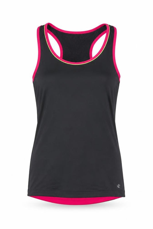 Dunnes Stores Women Black Racerback Tank Top Size 8 Athletic Fit