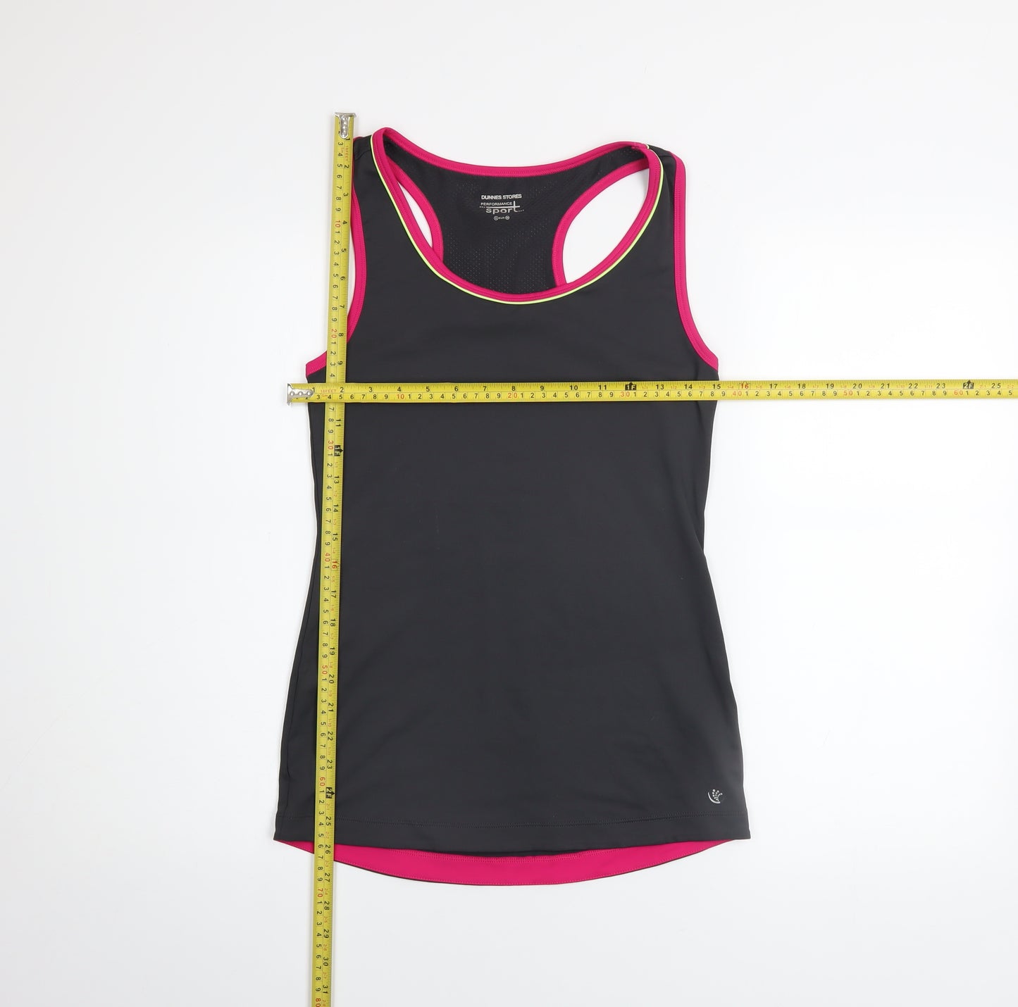 Dunnes Stores Women Black Racerback Tank Top Size 8 Athletic Fit