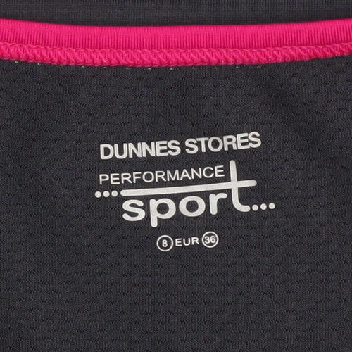 Dunnes Stores Women Black Racerback Tank Top Size 8 Athletic Fit