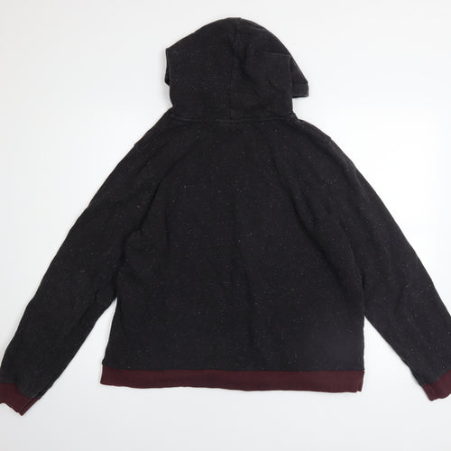 Harry Potter Women's Black Hoodie Size 18 Hogwarts Crest Cotton Blend