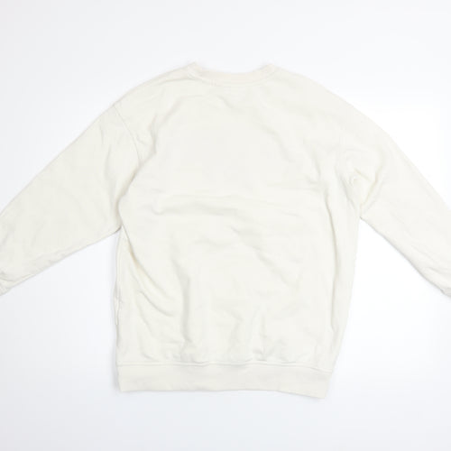 H&M Women Ivory Salt Lake City Pullover Sweatshirt XS