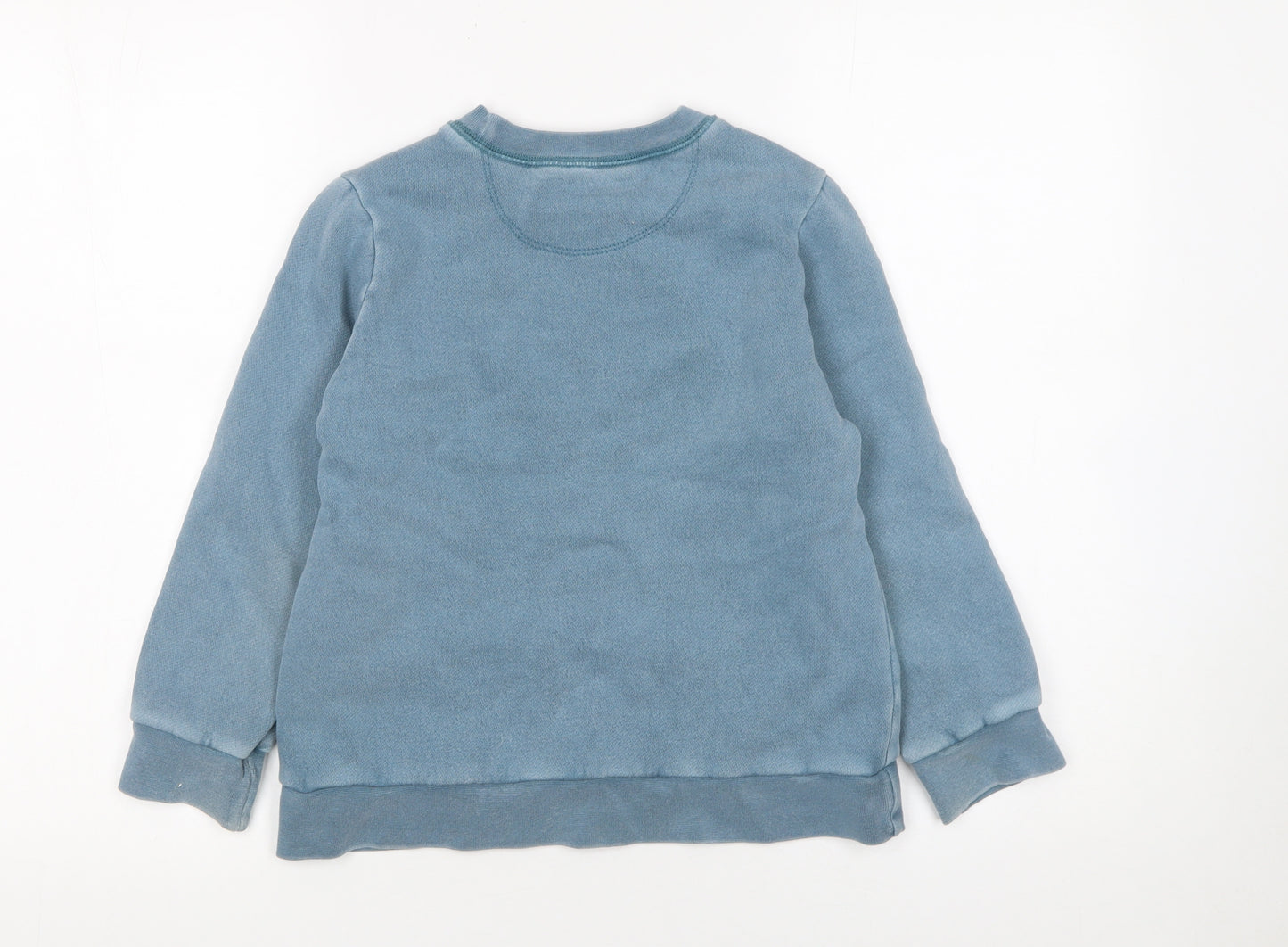 French Connection Boys Blue Cotton Blend Pullover Sweatshirt Age 6