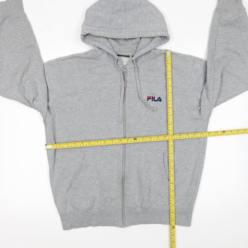 FILA Women’s Grey Full Zip Hoodie Small – Casual Athletic Sweatshirt