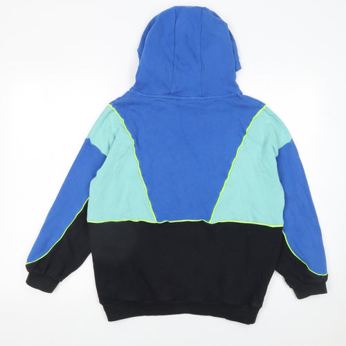 Next Boys Multicoloured Pullover Hoodie 12 Years Colourblock Cotton Blend