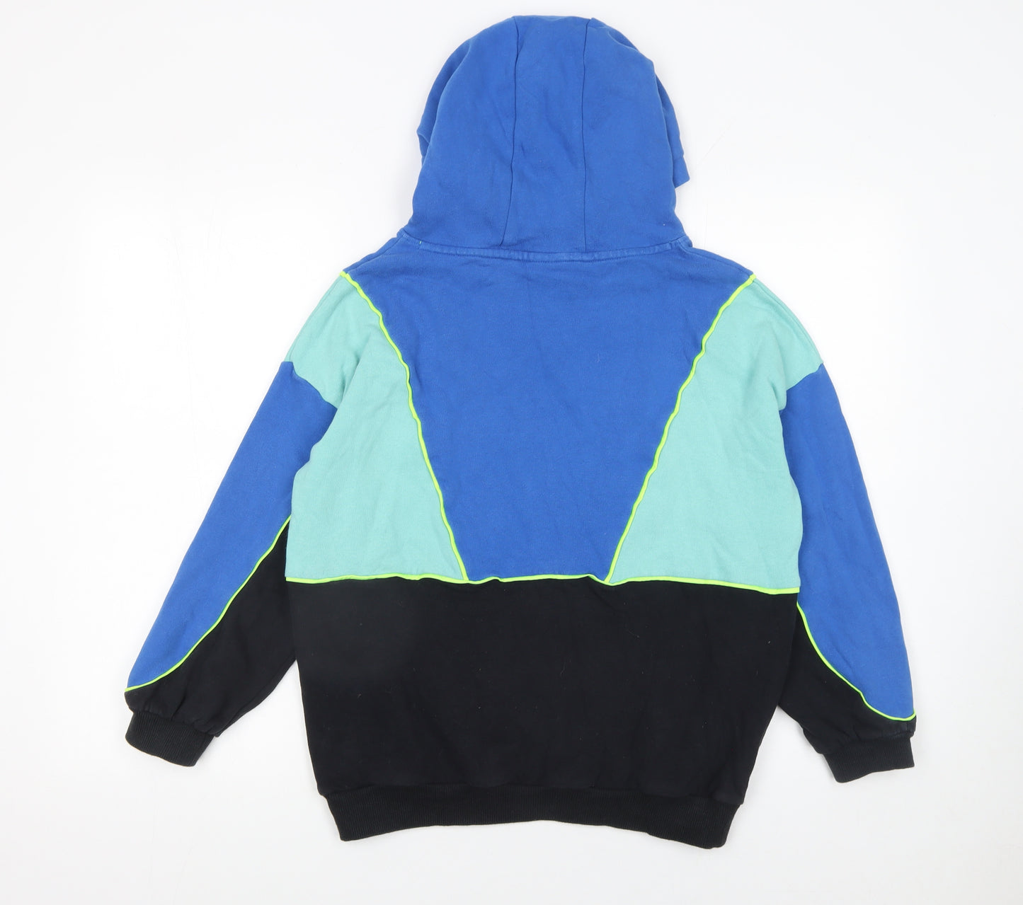 Next Boys Multicoloured Pullover Hoodie 12 Years Colourblock Cotton Blend