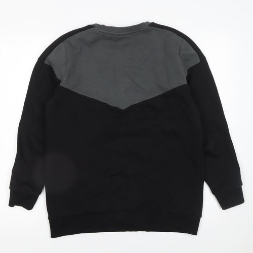 Kings Will Dream Boys Black & Grey Pullover Sweatshirt 14-15 Years Regular Fit