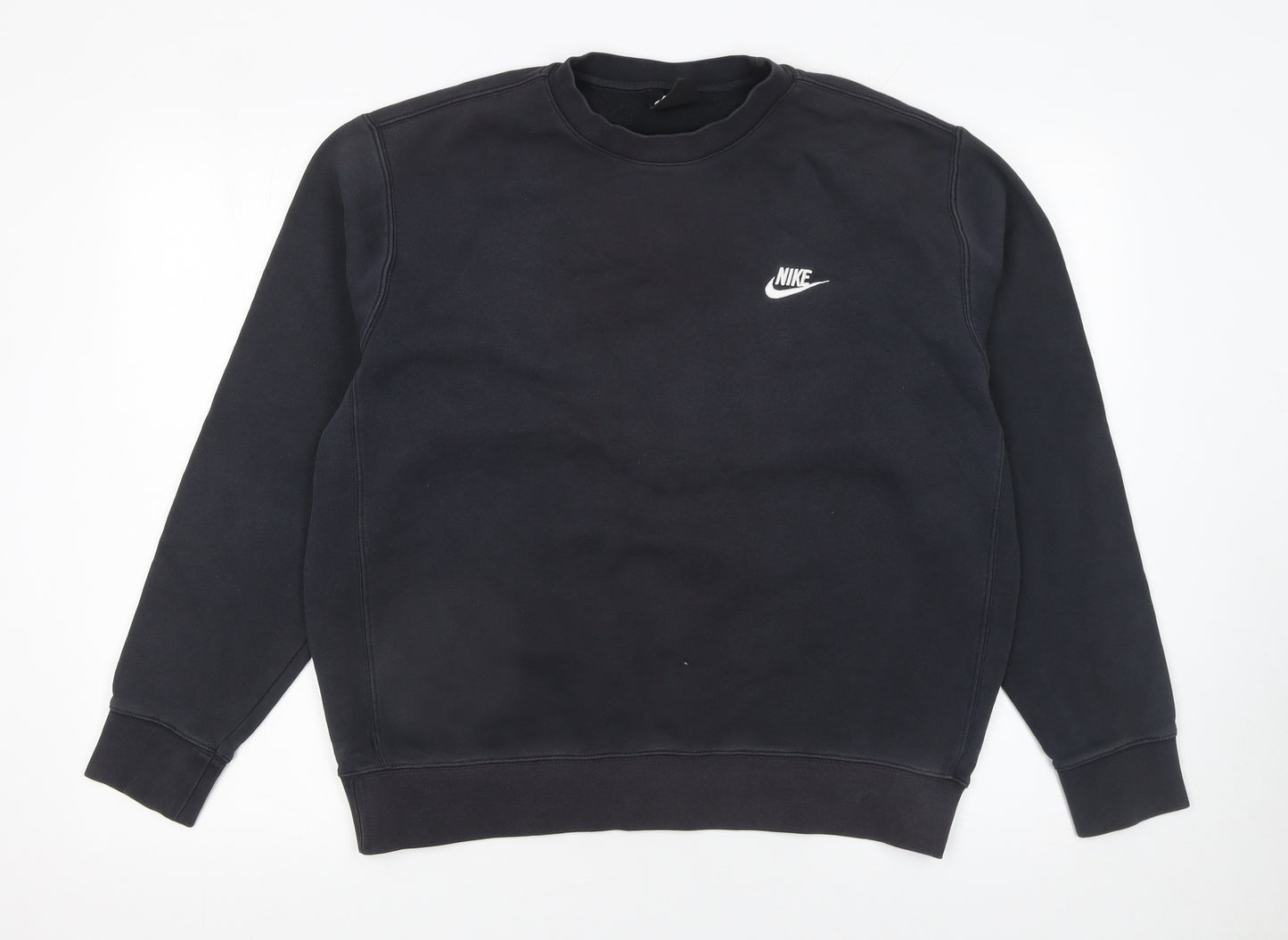 Nike Men's Black Medium Crew Neck Pullover Sweatshirt