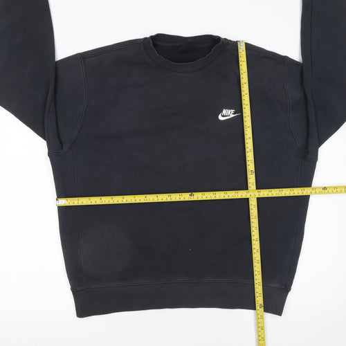 Nike Men's Black Medium Crew Neck Pullover Sweatshirt