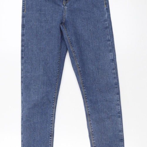 River Island Women’s Blue Skinny Mid Rise Stretch Jeans Size 6