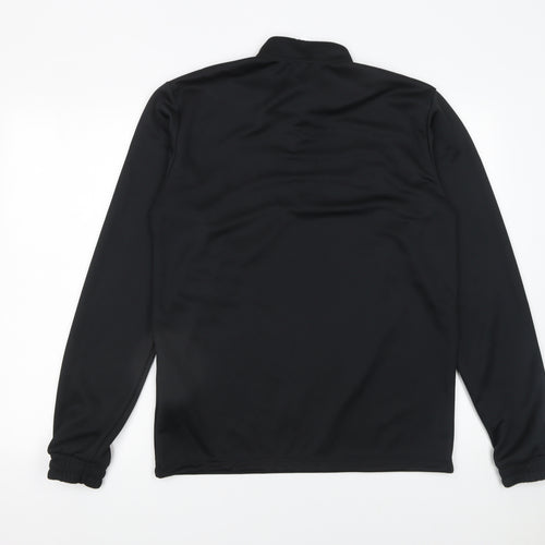 Adidas Men's Black M 1/4 Zip High Neck Athletic Sweatshirt