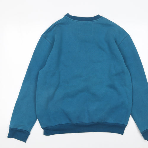 Insert Coin Unisex Blue Graphic Print Pullover Sweatshirt Size S