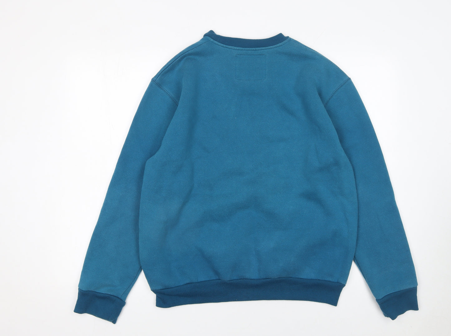 Insert Coin Unisex Blue Graphic Print Pullover Sweatshirt Size S