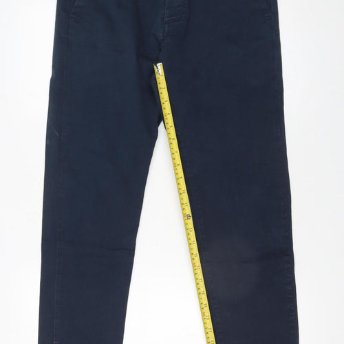 Jack & Jones Men’s Blue Slim Fit Chino Trousers 30W 34L