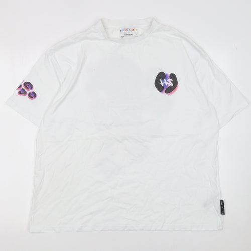 Helen Steele x Dunnes Stores White Animal Print Women's L T-Shirt