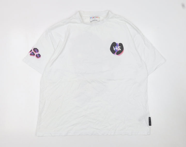 Helen Steele x Dunnes Stores White Animal Print Women's L T-Shirt