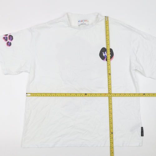 Helen Steele x Dunnes Stores White Animal Print Women's L T-Shirt