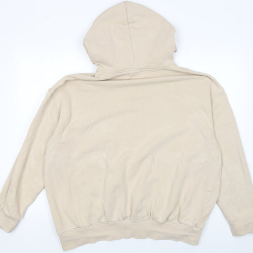 Nike Women’s Beige Pullover Hoodie M Cotton Blend Casual