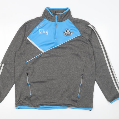 O'Neills Men's Grey 1/4 Zip Sports Sweatshirt Size L