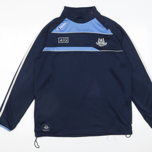 O'Neills Men's Blue 1/4 Zip Pullover Sports Sweatshirt Size L