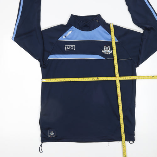 O'Neills Men's Blue 1/4 Zip Pullover Sports Sweatshirt Size L