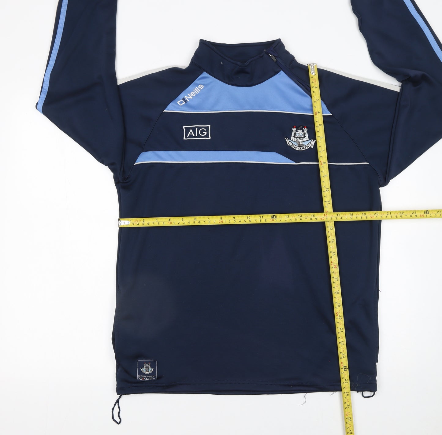 O'Neills Men's Blue 1/4 Zip Pullover Sports Sweatshirt Size L