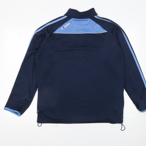 O'Neills Men's Blue 1/4 Zip Pullover Sports Sweatshirt Size L