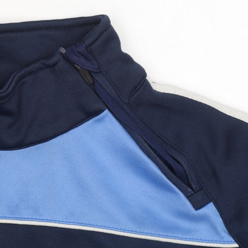 O'Neills Men's Blue 1/4 Zip Pullover Sports Sweatshirt Size L