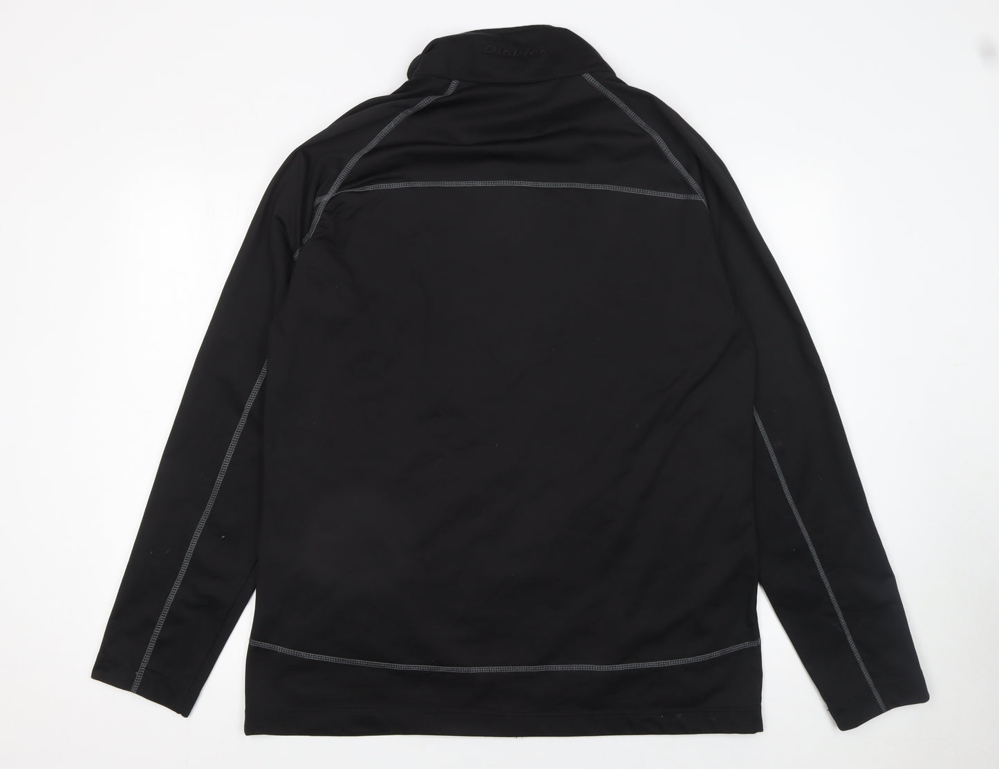Dickies Men’s Black 2XL Softshell Track Jacket Full Zip Activewear