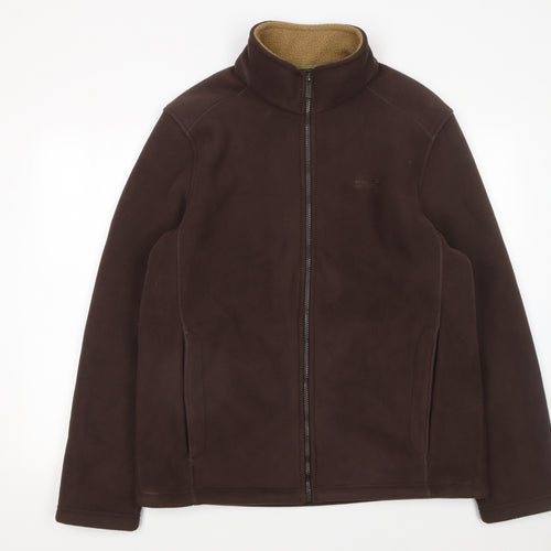 Regatta Men Brown XL Fleece Jacket Full Zip Outdoor Hiking