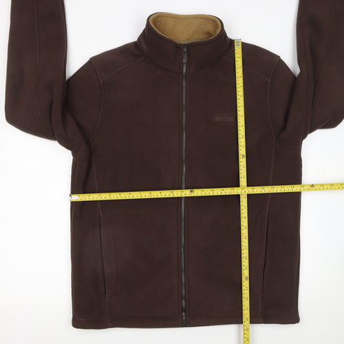 Regatta Men Brown XL Fleece Jacket Full Zip Outdoor Hiking