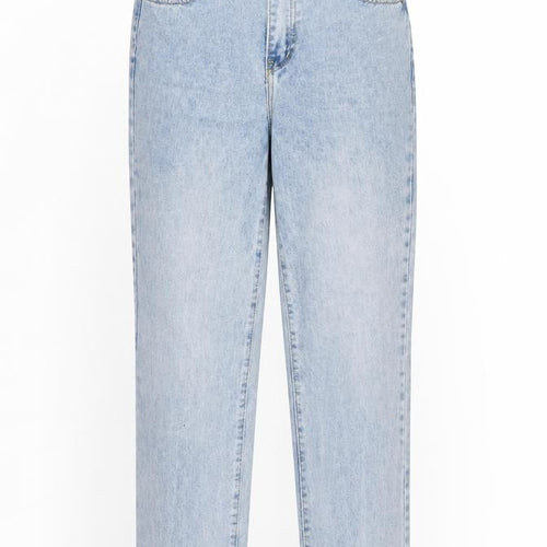 PrettyLittleThing Women's Blue Size 6 High Waist Straight Jeans