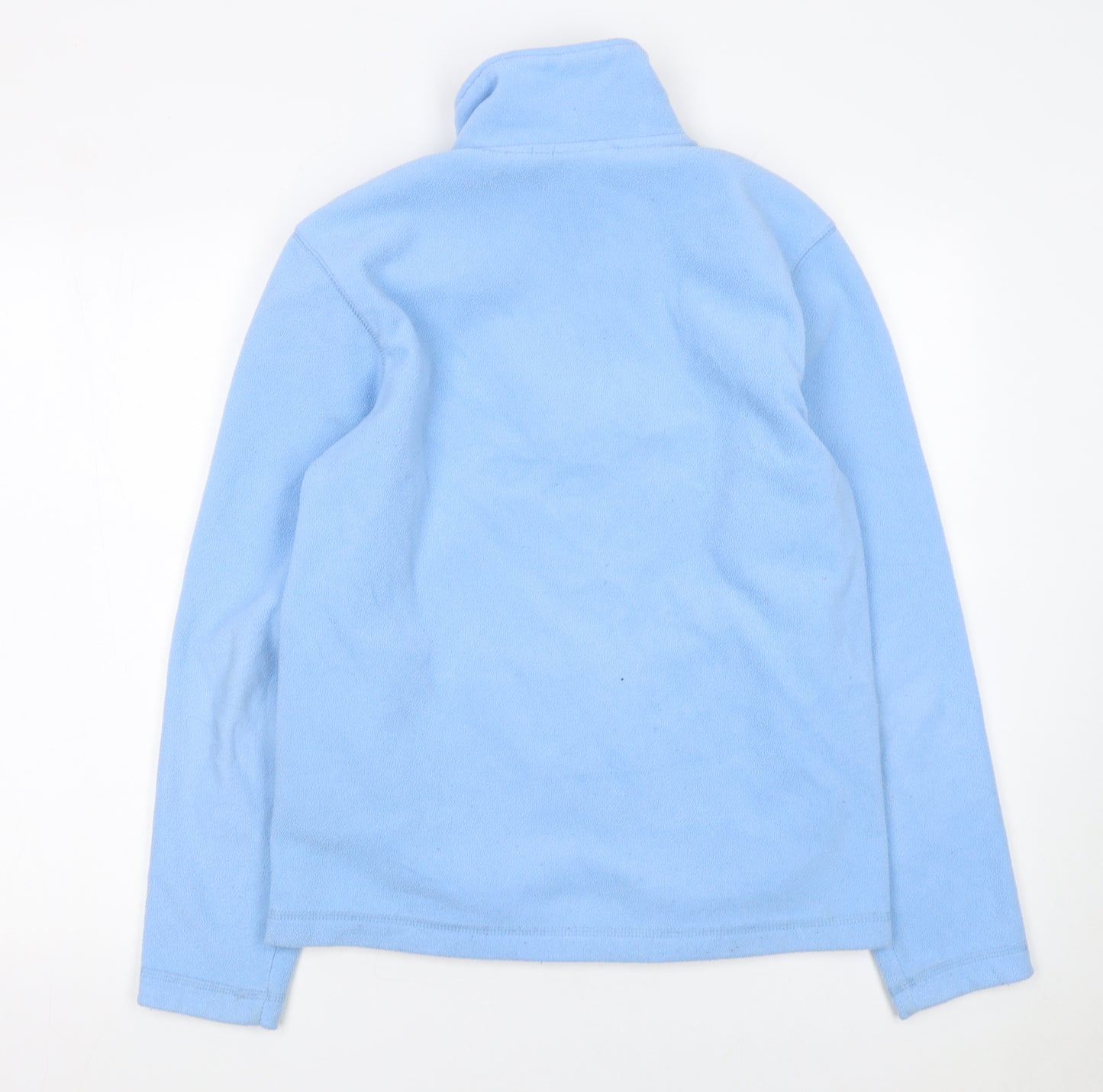RMDY Women Blue Fleece 1/4 Zip Pullover Sweatshirt S