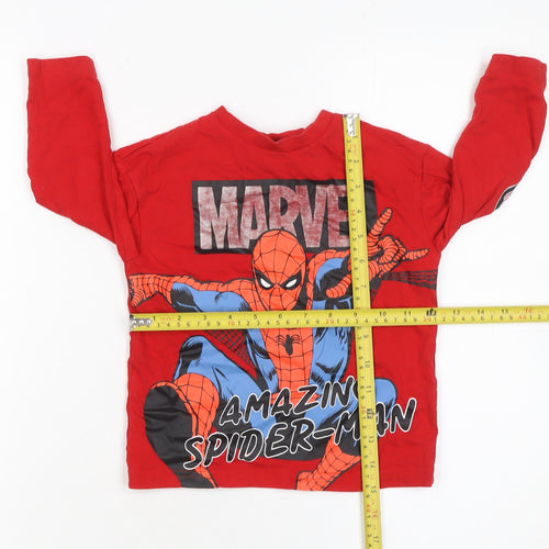 Marvel Spider-Man Boys Red Long Sleeve T-Shirt 2-3 Years
