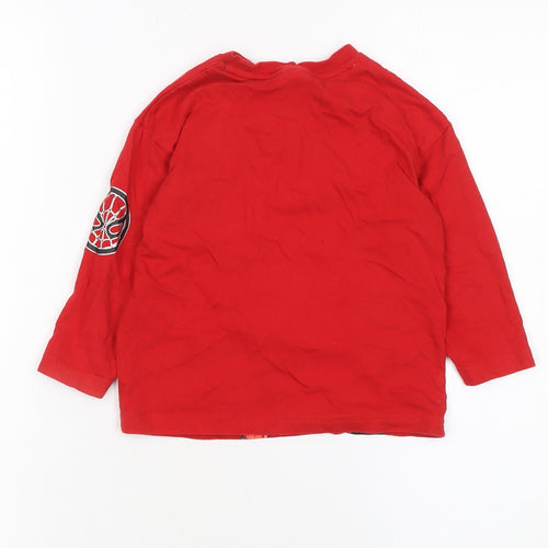 Marvel Spider-Man Boys Red Long Sleeve T-Shirt 2-3 Years