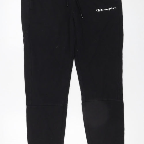 Champion Men's Black Jogger Sweatpants M Regular Fit Fleece